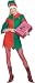 Fancy Dress Christmas Costumes - Ladies Elf Costume - Small - 8 / 10