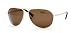 BANANA REPUBLIC MORGAN/S 3YGP GN GOLD FRAME BROWN POLARIZED LENS METAL AVIATOR SUNGLASSES
