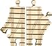 Wooden Train Track - Short Switch Pair - Made in USA