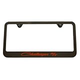 2009 2010 2011 Dodge Challenger R T Classic License Plate Frame Black with Orange... by High-End Motorsports