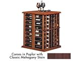 Wine Cellar Innovations Designer Series Collection Poplar with Classic Mahogany Stain Tasting Table 108-bottle