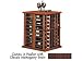 Wine Cellar Innovations Poplar with Classic Mahogany Stain Tasting Table Base 108-bottle