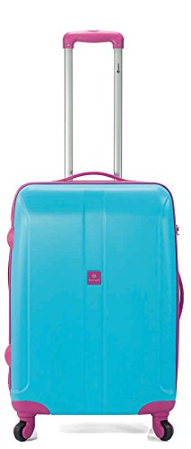 Benzi 60cm Hard Shell Lightweight Four Wheel Spinner Suitcase Blue