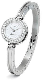 Bvlgari B.zero1 Steel Diamond Bangle Ladies Watch BZ22WSDS.M