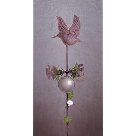 Hummingbird Weathervane with Gazing Ball #34345