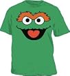 Sesame Street Oscar the Grouch Face Green Tee T-Shirt