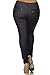 YELETE Womens Plus Size Cotton Blend Stretchy Jeggings with 5 Pockets (Navy Blue, XL)