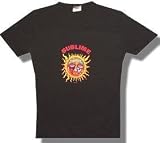 SUBLIME - Sun Logo - Black Women's / Girls 30 Singles Cotton Jersey T-shirt (Babydoll / Girlie)