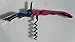 Pink Corkscrew Doubled Hinged Waiters Wine Key Bottle Opener with Foil Cutter