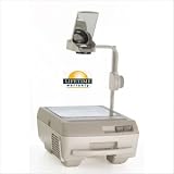 Open Head Triple Lens Overhead Projector (3000 lumens) with Fold Down Arm and Carry Handle Brightness