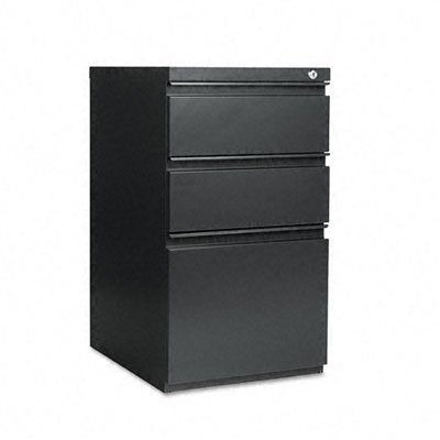 Alera Three-Drawer Mobile Ped File w/Full-Length Pull, 15-7/8w x19-1/4d x28-1/4
