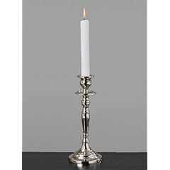 KERZENLEUCHTER 25cm H�HE IN SILBER KANDELABER KERZENST�NDER