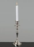 KERZENLEUCHTER 25cm H�HE IN SILBER KANDELABER KERZENST�NDER