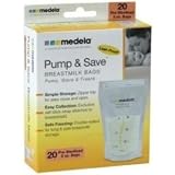 Medela Pump & SaveTM Breastmilk Bags 20-pack - Medela 87033