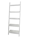 International Concepts SH69-2660 5 Tier Leaning Shelf, White