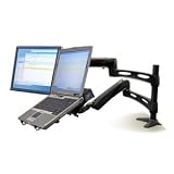 Lx Dual Desk Mount Arm, Black
