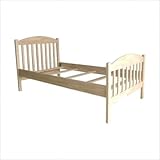 International Concepts BD-504T Unfinished Solid Wood Jamestown Twin Bed