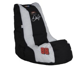 Ace Bayou, 94676, Officially Licensed Nascar Dale Jr. Video Bean Bag Chair, Racing Number on Side, Black with White, Six Cubic Feet
