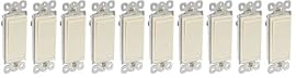 Altus 15 Amp Ivory Single Pole Decorator 3-Way Wall Switch, 10-Pack