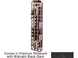 Wine Cellar Innovations Designer Series Collection Premium Redwood with Midnight Black Stain 3-Column Individual Magnum Bottle Rack 72x16x13-in.