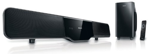 Philips HSB 4352 SoundBar Heimkinosystem (DVD-Player, DivX Ultra-zertifiziert, HDMI, Upscaler 1080p, USB 2.0) schwarz