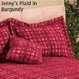 Burgundy Bedspread Jenny's Plaid King