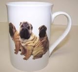 607743A Coffee Mug Shar-pei Dog 4in tall
