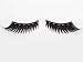 PINK Rhinestones Black False Eyelashes Feathered Adhesive Included