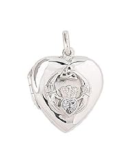 Sterling Silver Celtic Locket with 18 inch chain - 25mm x 22 mm.