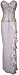 Beaded Strapless Satin Full Length Formal Gown With Side Ruffle Prom Dress Junior Plus Size, Medium, Ivory