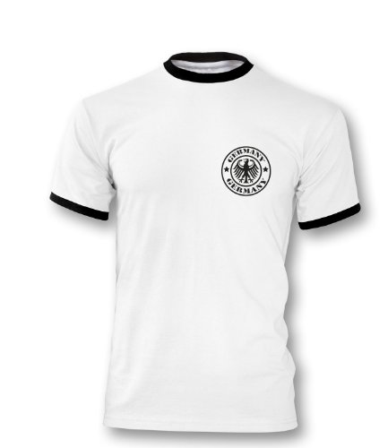 EM 2016 Deutschland Trikot Fanshirt 1954 Retro-Look Motiv 6 Herren