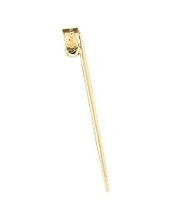 Gold-Plated 925 Sterling Silver 3-D Toothpick Pendant