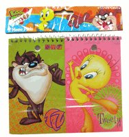 WB Looney Tunes stationery notepads : Tweety & Taz 2 pcs Notepad