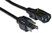 Power Cord, UL / CSA, Color Black, 6 ft