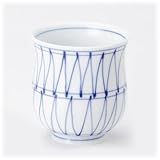 【有田焼 湯呑】 色彩幾何紋 湯呑（大） 5個組