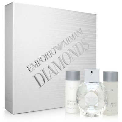 Emporio Armani Diamonds by Giorgio Armani for Women 3 Piece Set Includes: 1.7 oz Eau de Parfum Spray + 1.7 oz Body Lotion + 1.7 oz Shower Gel