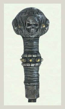Skull Handle Steel Walking Stick Gentleman's Cane 35