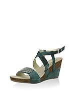 IGI&CO Sandalias de cuña Dpi 13872 (Azul Petróleo)