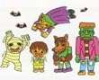 蛍光カラー(ブラック)バネルシアター おばけなんてないさ