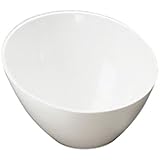 American Metalcraft MELSL52 The Endurance Melamine Collection Slanted Round Bowl, 11-Ounce, White