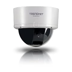 TRENDnet SecurView PoE Dome Internet Camera TV-IP252P - Netzwerkkamera - Farb - 6.4 mm ( 1/4" ) - Audio - 10/100