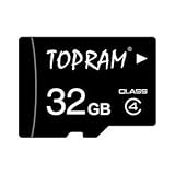 TOPRAM 32GB 32G Class 4 C4 microSD microSDHC SDHC Card with SD Adapter