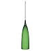 Cal Lighting UP-925/6-BS Pendant with Verde Glass Shades, Brushed Steel Finish