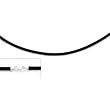 3mm Rubber Black Choker 18"