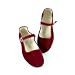 Samt-Ballerina CHINA FLAT bordeaux