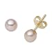 Miore Damen-Ohrstecker 750 Gelbgold S��wasser-Zuchtperlen ros� MK023E