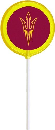 Arizona State Lollipals - 6 Lemon University Lollipops, Perfect for Students, Alumni, Tailgates, or Game Day!