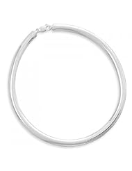 MMA Silver - 18 inch 8mm Domed Omega Necklace