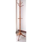 Natural Color Coat Rack with 9 Hangers