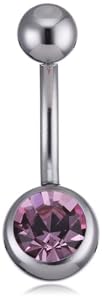 Amor 93873 - Piercing de mujer con 1 vidrio, 2 cm